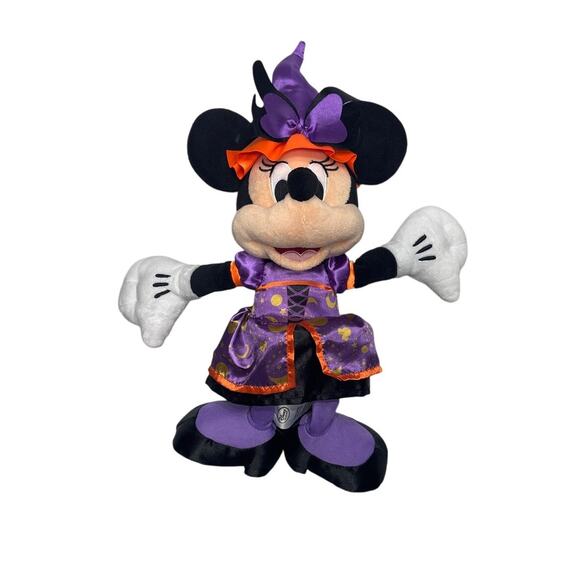 Disney Store Halloween Mickey & Minnie Plush Pair 15" 2018 Preowned - Picture 4 of 13